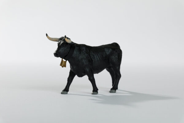 Animales de juguete | Animales de Coleccionismo | Meskebous Vaquilla Negra (CON cencerro)
