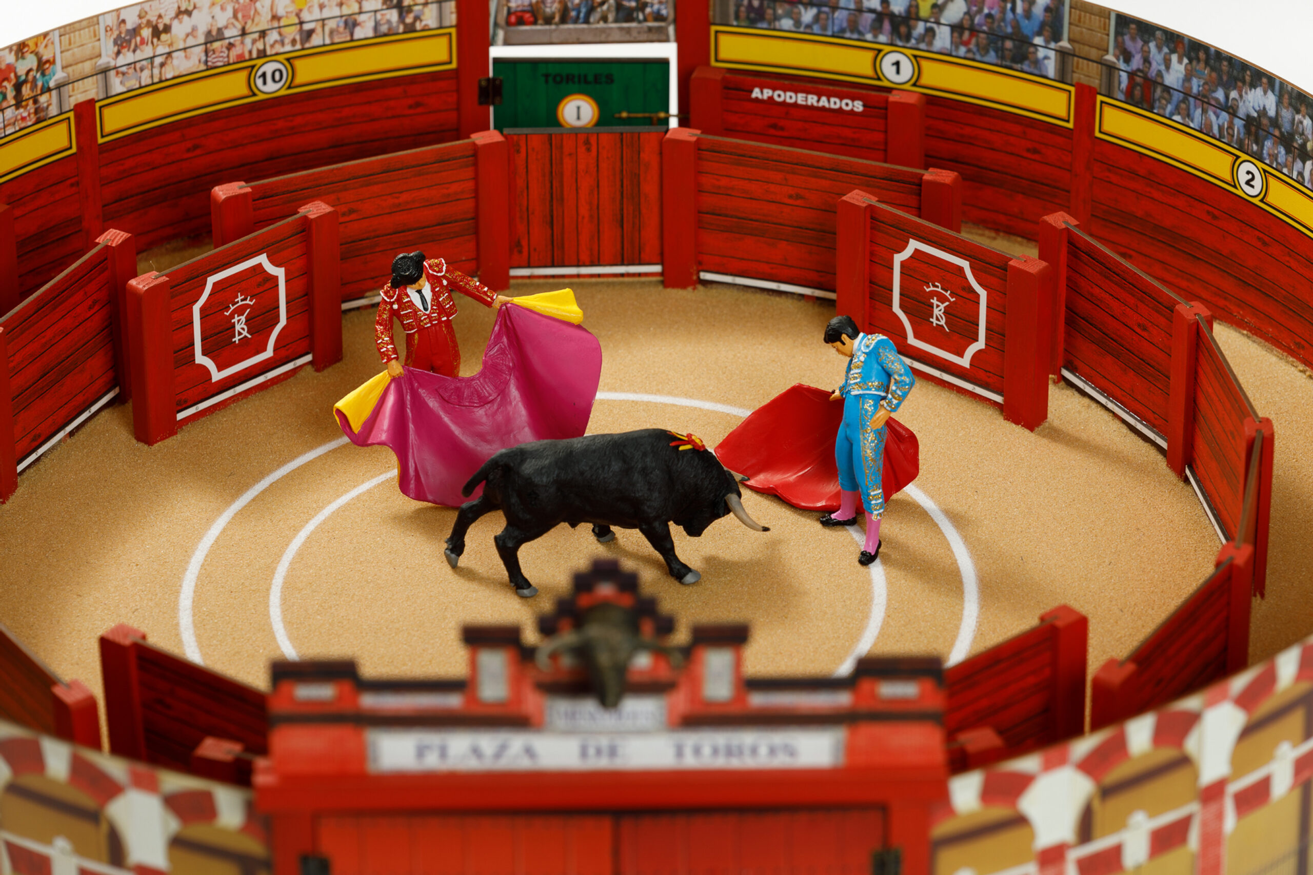 ▷ Juguete: Plaza de Toros en miniatura, artesanal